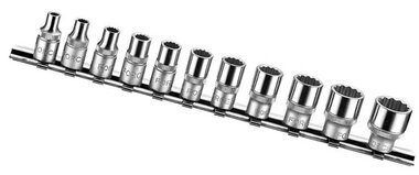 1/4 12-point socket set SAE 11pc