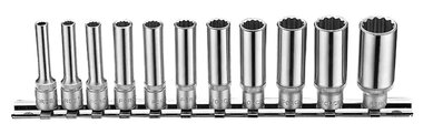 1/4 6-point deep socket set SAE 11pc