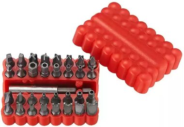 Security bit set 1/4 - 33-piece