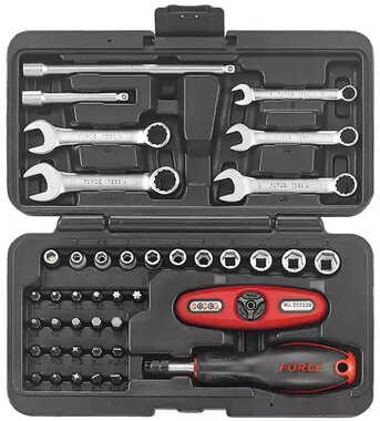 Socket combination & wrench set 1/4 (BMC)