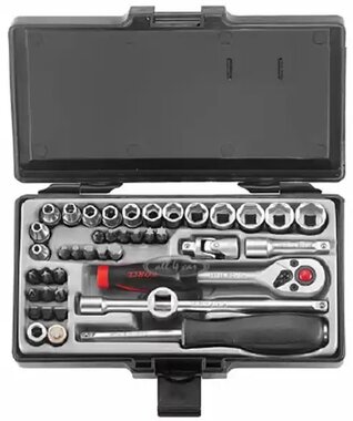 1/4 Socket set 6-side 42-piece