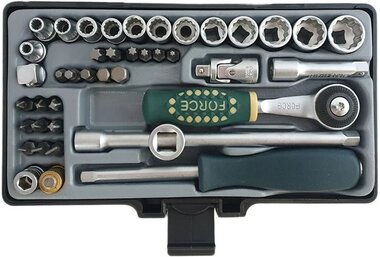 Sockets set 12-Socket 1/4 - 42-piece (SAE)