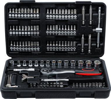 Socket Set 6.3 mm (1/4) Drive 130 pcs