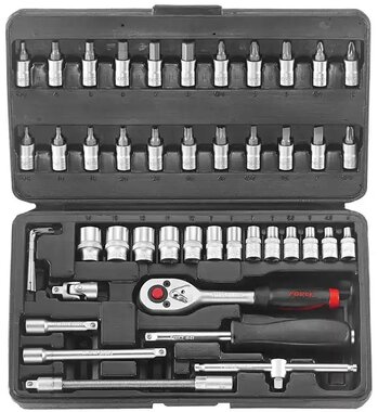 Surface drive 1/4 Socket set 46-piece