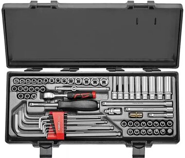 Socket set 1/4 - 6-sided