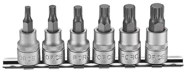 3/8 DR. Spline socket bit 6-piece