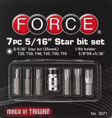 Torx bit 3/8, 7-piece