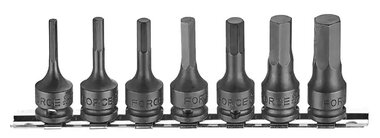 3/8 DR. Hex impact socket bit (one-piece) 7-piece