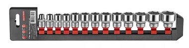 Socket set 6-sided 3/8, 13-piece