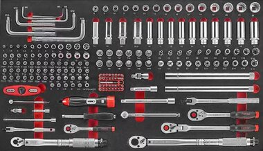 Sockets combination set 1/4 & 3/8 192-piece (10318 EVA)