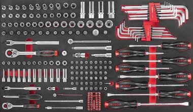 Sockets combination set & Screwdriver 1/4 & 3/8 203-piece (10318 EVA)