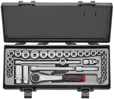 Socket set 6-sided 32-piece (MM & SAE)