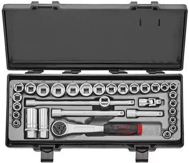 Socket set 6-sided 3/8, 32-piece (MM & SAE)