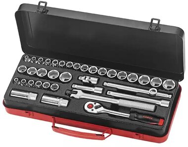 Socket set 6-sided combination set 3/8, 36-piece (S&M) RMB