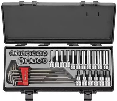 Socket set E-torx 3/8, 38-piece