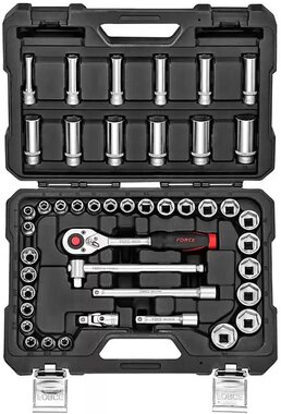 Sockets E-torx & flank combination set 3/8 - 44-piece