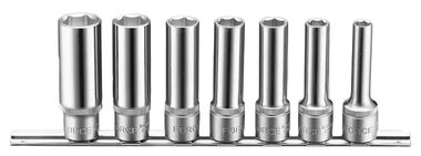 Socket set 12-sided 1/2, 7-piece