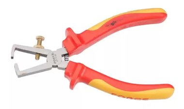 Insulated cable stripper pliers