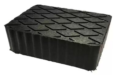 Lifting bridge rubber take-up block 160x120x76mm