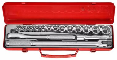 1/2 Corrugated profile socket set 16-piece