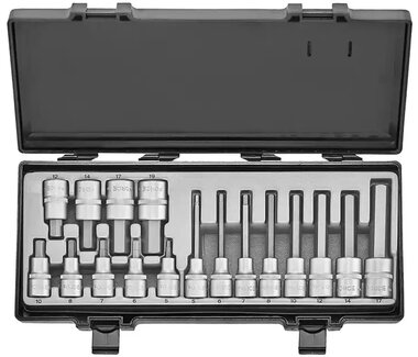 1/2 Sockets Set Inbus 17-piece