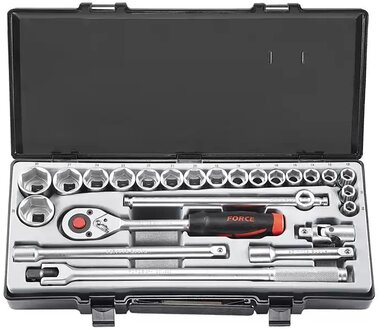 1/2 socket set 6-sided 24-piece (SAE)