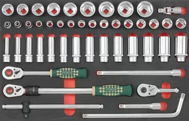 Socket set combination set 1/2, 48-piece (EVA)