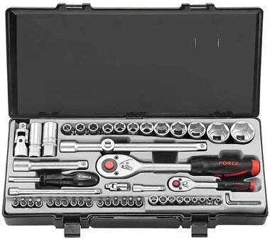 Socket set 12-sided 54-piece