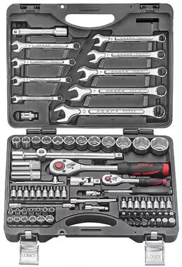 Socket set 12-sided 82-piece