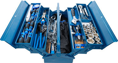 Metal Tool Box incl. Tool Assortment 137 pcs