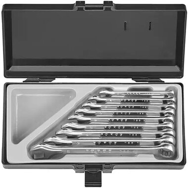 Combination wrench set 9-piece