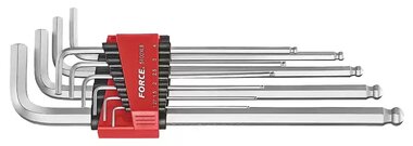 Extra long hex key set (SAE) 10-piece