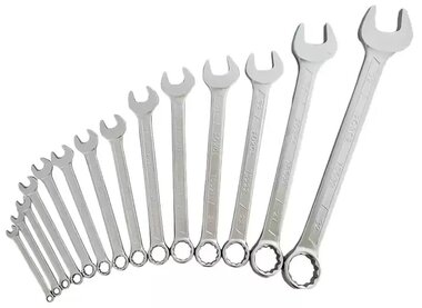 Combination wrench (in color box) 14-piece