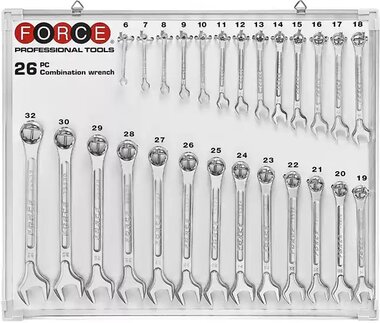 Combination wrench 26-piece