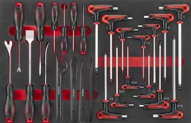 Hexagon and hexagon ball handle, hook and removal tool set 26-piece (S&M) (EVA)