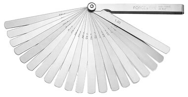 Long feeler gauge 150mmL 20-piece (rounded-rectangular)