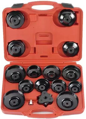 Oil filter wrench set Bowl type 16-piece