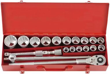 Sockets set 12-sided 3/4 20-piece (SAE)