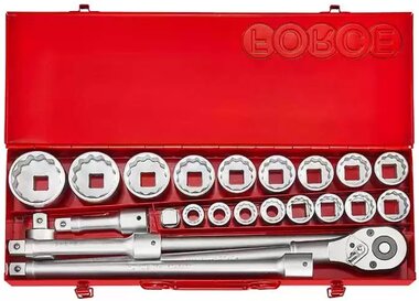 3/4 Socket set 12-sided 23-piece