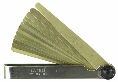 Brass feeler gauge