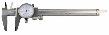 Slide gauge dial, upper and lower jaws, depth gauge 200mm