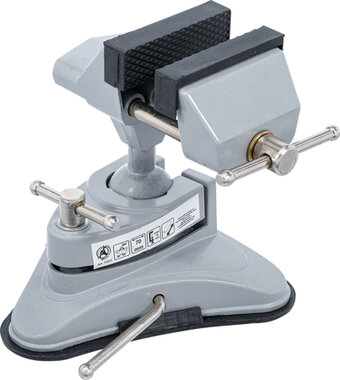 Table Bench Vice rotatable Jaws 70 mm with Vacuum Suction Base