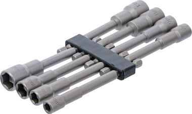 Socket Set, extra long, with 6-pt. Drill Shaft, 6 - 13 mm