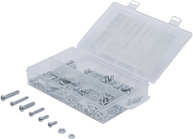 125-piece Nut and Screw Assortment, M4 + M5 metric