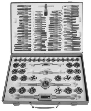 Professional 110-piece tapping and cutting plate set M2-M18