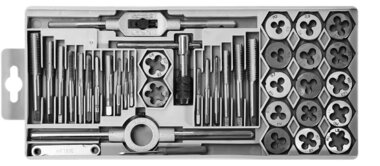 Professional 40-piece tapping and cutting plate set M3-M12