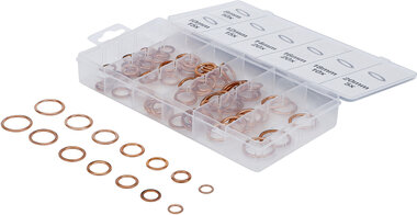 95-piece Copper O-Ring Assortment, Ø 6-20 mm