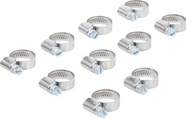 Hose Clamps Stainless 12 x 20 mm 10 pcs