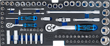 Foam Tray for BGS 3312: Socket Set (1/4) / (1/2) Inch Sizes 78 pcs