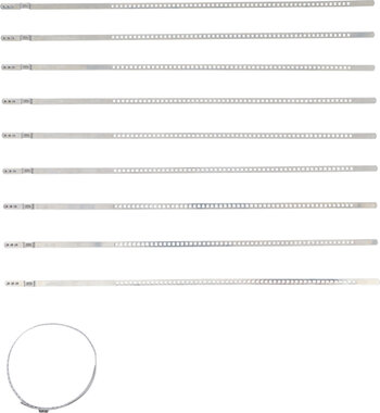 Axle Boot Clamp Set Stainless Steel 7 mm 50 - 120 mm 10 pcs